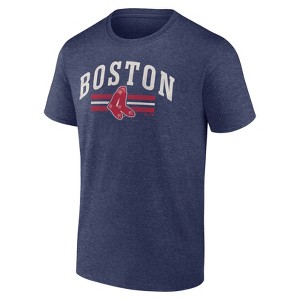 MLB Boston Red Sox Men's Bi-Blend Short Sleeve T-Shirt - 1 of 3