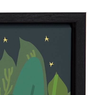Lady of the Forest Green and Black Motivational Canvas Art