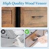ZACHVO 8-Drawer Dresser with Shelves, Suede Veneer Fronts, Wooden Top, Steel Frame, Adjustable Feet & Anti-Tip Kit – 31.5x11.8x40.6Inch - 2 of 4