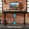 Bestier 47 x 24 Inch Electric Standing Desk with Double Drawers and LED Light for Home Office,  Height Adjustable Desk, Computer Desk - 2 of 4