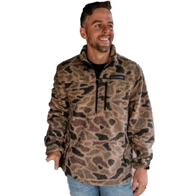 Burlebo Men's Long Sleeve Fleece Quarter Zip Sweatshirt