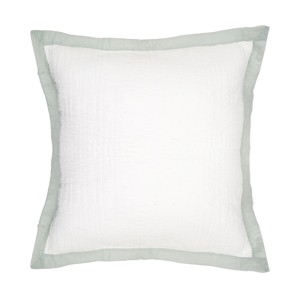 C&F Home 26" x 26" Kinsley Sea Glass Cotton Euro Sham - Machine Washable - 1 of 2