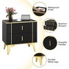 TiranisuBest White Nightstand with Drawers:Black Nightstand Bedside Table,Modern Nightstand Wood Nightstand, Night Table for Bedroom Bed Stand - 4 of 4