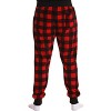 #followMe Men's Microfleece Buffalo Plaid Pajama Pants with Pockets: Comfortable Joggers - 3 of 3