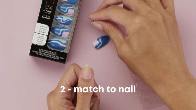 Sally Hansen Salon Effect Fake Nails Kit - Square - Get Mod - 24ct, 6 of 12, play video