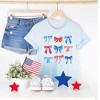 Simply Sage Market Women's Patriotic Coquette Bow Chart Short Sleeve Graphic Tee - 3 of 3