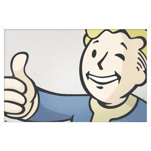 Trends International Fallout - Vault Boy - Thumbs Up Close-Up Framed Wall Poster Prints - 1 of 4