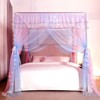 YEERSWAG Elegant Princess Twin Size Bed Canopy Bed Curtain Nets Holiday Present For Girls - 4 of 4