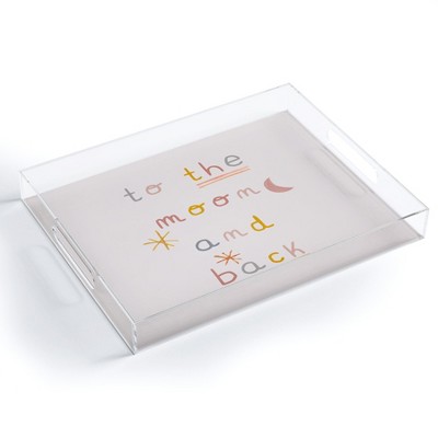 Hello Twiggs To the Moon and Back Acrylic Tray - Deny Designs