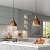 Hudson and Canal 8" Wide Pendant with Metal Shade - 4 of 4