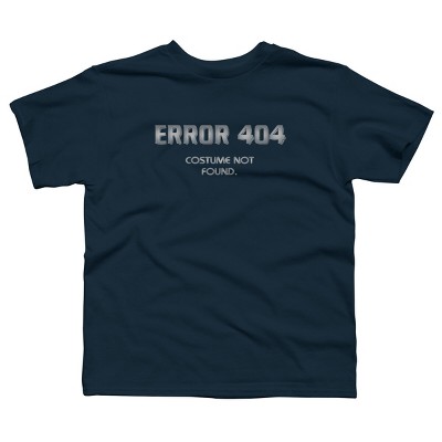 Boy's Design By Humans Error 404 Costume not found, Halloween Design By InfaredDesigns T-Shirt