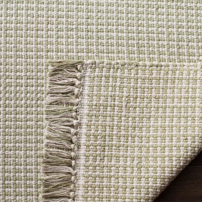 Coastal Ivory Cotton 4' Round Handwoven Area Rug