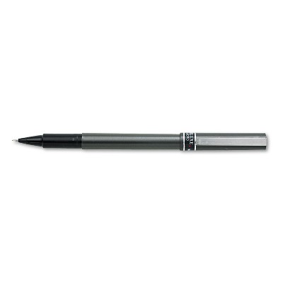 uni-ball Stick Roller Ball Pen Micro 0.5mm Black Ink Metallic Gray Barrel Stand 60025