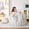 Hooseng Bean Bag Chair with Ottoman, Floral Shaped Bean Bag Sofa with Dutch Velvet Cover & Memory Foam Filler for Adults, Bedroom, Living Room, Dorm - 4 of 4