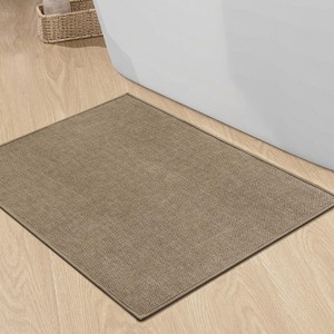 BAGOKIE Non-Slip Bath Mat Super Absorbent & Quick Dry Bathroom Rug - 1 of 4