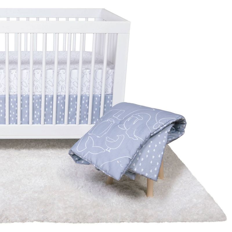 Trend Lab Crib Save the Polar Bears Baby Nursery Crib Bedding Set - 4pc, 1 of 12