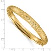 Black Bow Jewelry 8.5mm 14k Yellow Gold Diamond Cut Fancy Hinged Bangle Bracelet - 4 of 4