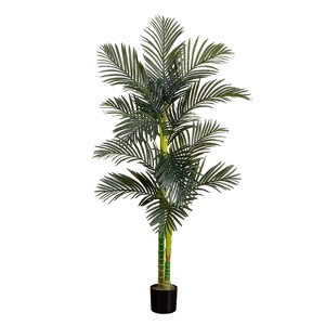 HomeStock  6 ft. Artificial Palm Tree in Pot for Indoor/Outdoor - 1 of 4
