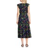 Lands' End Women's Ruffle Sleeve Chiffon Tiered Midi Dress - 2 of 3