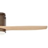 52" Casa Vieja Rustic Farmhouse 3 Blade Hugger Indoor Ceiling Fan with Dimmable LED Light Remote Oil Rubbed Bronze Natural Wood for Living Room House - 4 of 4