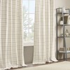 PAGED 50x84 Inch Back Tab Yarn Dyed Plaid Weave Blackout Curtains,Curtain Panels with Fleece Lining for Living Room,Bedroom - 2 of 4