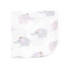 Hudson Baby Infant Girl Flannel Cotton Washcloths, Lilac Elephants 12 Pack, One Size - 3 of 4