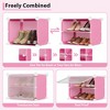 Garvee Modular DIY Plastic Shoe Storage Cabinet with Doors, 6-Cube ...