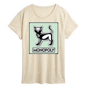 Women's - Monopoly - Cat Game Token Short Sleeve Graphic T-Shirt - 1 of 3