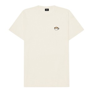 Dalix Cappuccino Embroidered Cotton Relaxed Boxy Fit Short Sleeve Crewneck Tee Shirt Mens - 1 of 4
