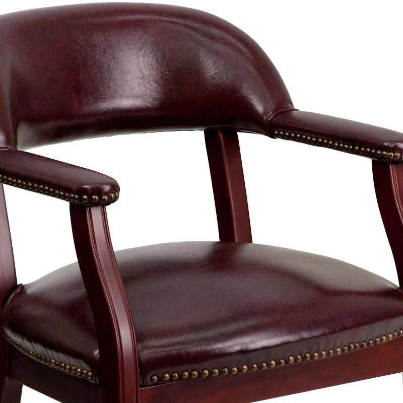 Emma and Oliver Conference Chair with Accent Nail Trim  and Casters, 5 of 11