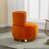 360 Degree Swivel Cuddle Barrel Accent Sofa Chairs with Wide Upholstered - 3 of 4