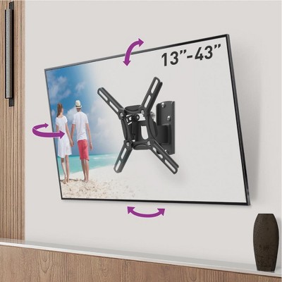 Barkan 13" - 43" Swivel & Tilt TV Wall Mount