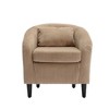 BRINJOY Modern style, living room arm barrel chair with thick cushions and pillows - 4 of 4