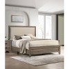 NicBex Wood Bed Frame with Upholstered Tufted Nailhead Headboard for Adults,Boys,Girls,Brown/Gray - 2 of 4