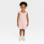 Toddler Girls' Cherries Ruffle Sleeve Romper - Cat & Jack™ Pink 
