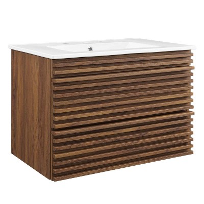 Modway Render 30 Wall-Mount Bathroom Vanity