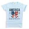 Simply Sage Market Coquette America Land Of The Free Garment Dyed Tee - 2 of 4