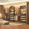 Aheaplus 8-11FT Closet Organizer with Drawers, Walk-in Wardrobe Closet System with 4 Hanging Rods - 4 of 4