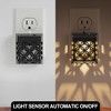 YANSUN 2-Pack 0.5W Plug-in Light-Controlled Night Light, Black, RGB + 3000K Warm Light, U.S. Two-Prong Plug, Solar Decor - 4 of 4