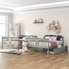 Full Over Full Bunk Bed with Drawers and Ladder for Bedroom - 4 of 4