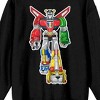 Voltron Defender Of The Universe Robot Crew Neck Long Sleeve Black Unisex Adult Sweatshirt - 2 of 3