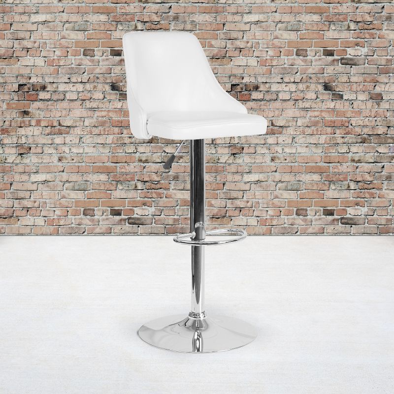 Emma and Oliver Contemporary Adjustable Height Barstool, 2 of 6