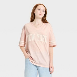 Girls' Oversized Graphic Jersey T-Shirt - art class™ - 1 of 3