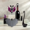 Ototo 4pc Spookelier Wine Saver Pump and Stoppers Plastic Wine Kit Black - 4 of 4