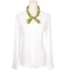 INSPIRE CHIC Women's Floral Printed Blended Cotton Small Square Neck Scarves 21.7x21.7" 1Pc - 2 of 4