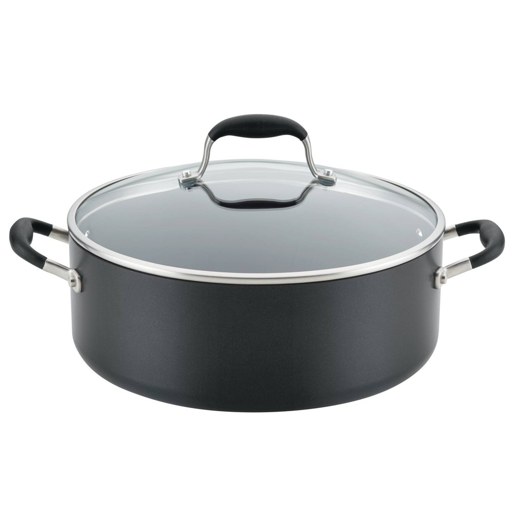Photos - Pan Anolon Advanced Home 7.5qt Covered Wide Stockpot Onyx 