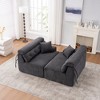 JOYRACER 103" 4-Seater Modular Sofa, Combined Couch Furniture with 2 Pillows for Apartment Living Room - 2 of 4