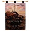 Manual Woodworkers and Weavers Old Rugged Cross Wall Hanging with Finial Rod, 26x36 Inches, Christian Woven Tapestry with Inspirational Hymn Art - 3 of 3