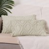 Unique Bargains Shaggy Plush Faux Fur Throw Patterned Pillow Covers 2 Pcs - 2 of 4