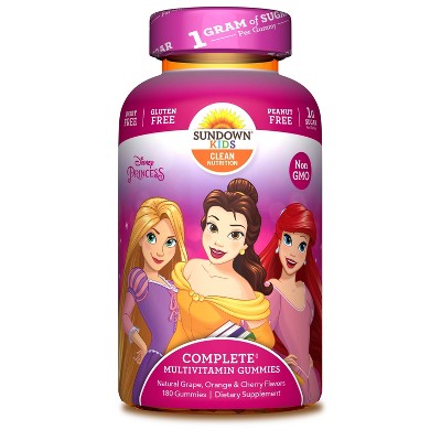 Disney Princess Multivitamin Gummies - Fruit Flavors - 180ct